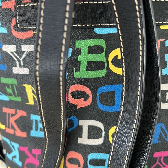 Dooney & Bourke Doodle Pod Backpack Black Multicolor - Picture 11 of 14